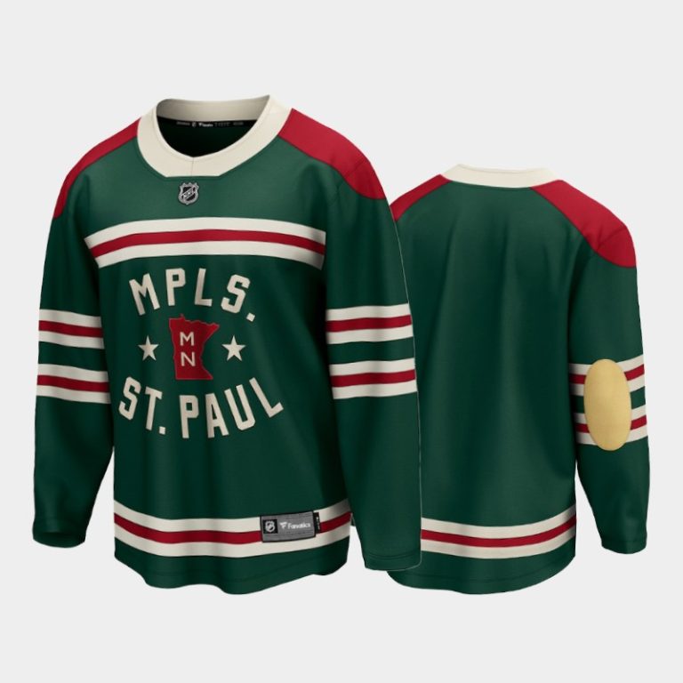 Men Minnesota Wild 2022 Winter Classic Green State of Hockey Jersey