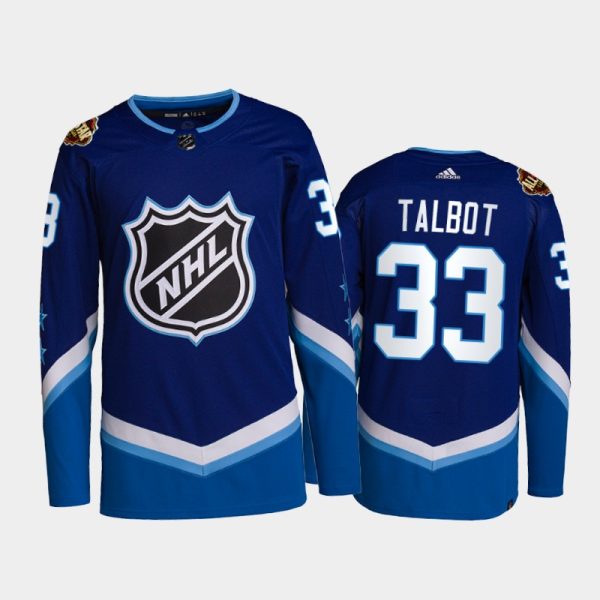 Men Minnesota Wild Cam Talbot #33 2022 NHL All-Star Jersey Blue Western