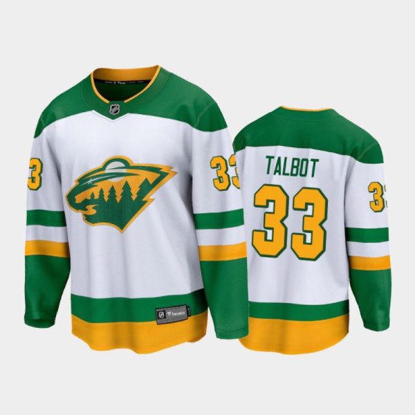 Men Minnesota Wild Cam Talbot #33 Special Edition White 2021 Jersey