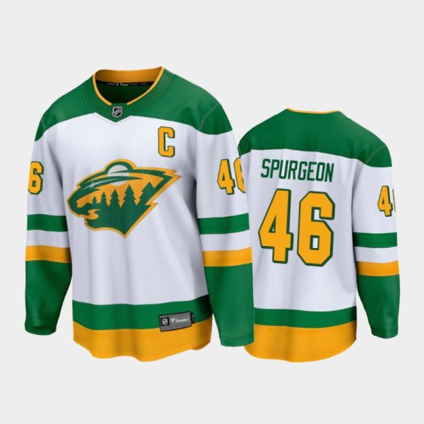 Men Minnesota Wild Jared Spurgeon #46 Special Edition White 2021 Jersey