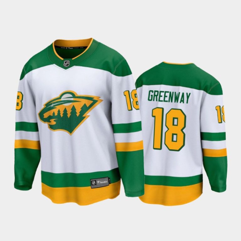 Men Minnesota Wild Jordan Greenway #18 Special Edition White 2021 Jersey