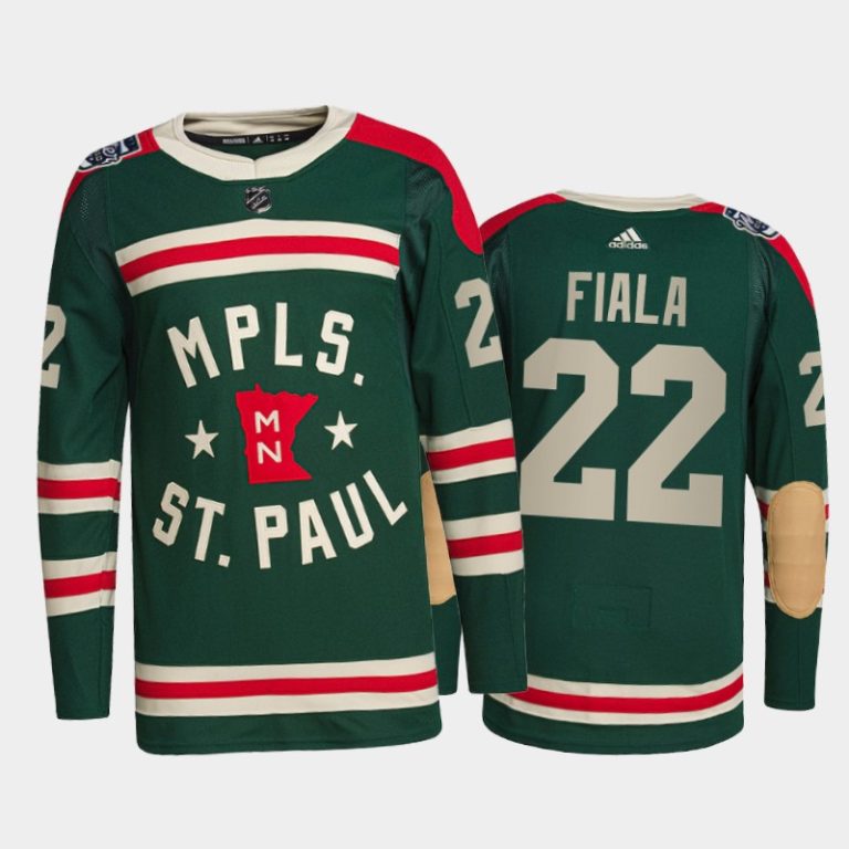 Men Minnesota Wild Kevin Fiala #22 2022 Winter Classic Green Jersey