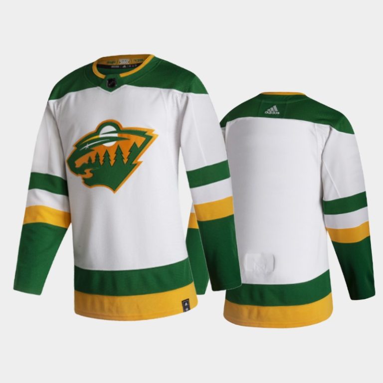 Men Minnesota Wild Reverse Retro 2020-21 White Special Edition Jersey