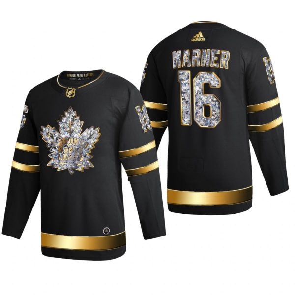 Men Mitch Marner #16 Toronto Maple Leafs 2022 Stanley Cup Playoffs Black Diamond Edition Jersey