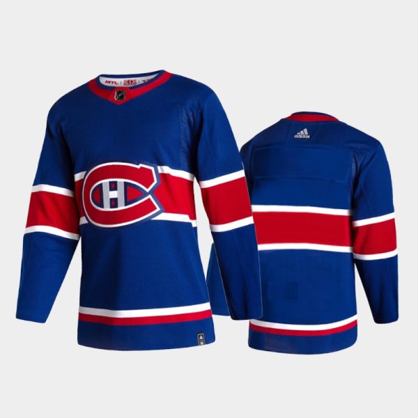 Men Montreal Canadiens Reverse Retro 2020-21 Blue Special Edition Jersey