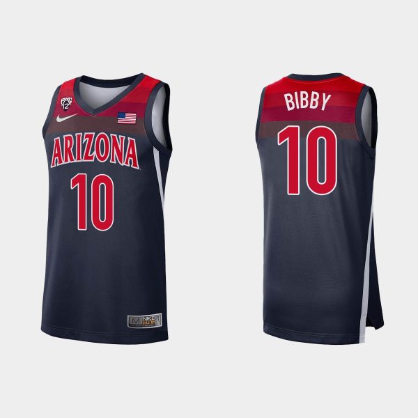Men NCAA Basketball Arizona Wildcats Mike Bibby College Basketball Jersey Navy
