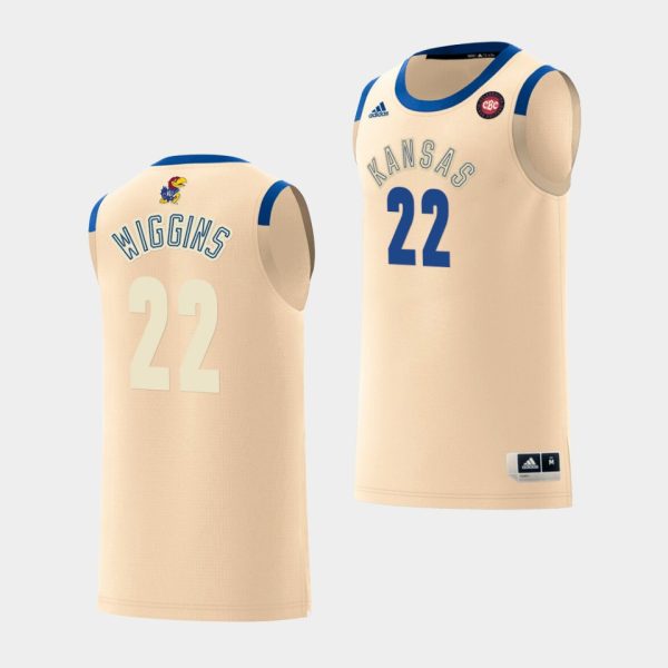 Men NCAA Basketball College Basketball Andrew Wiggins #22 Cream 2019-20 Harlem Renaissance Jersey