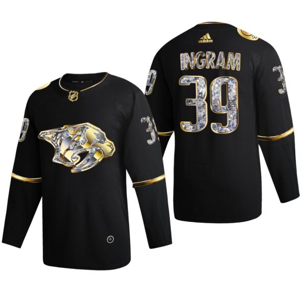 Men Nashville Predators Connor Ingram #39 Diamond Edition 2022 Stanley Cup Playoffs Black Jersey