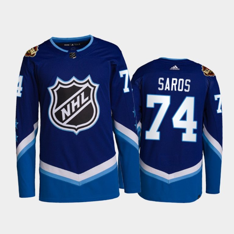 Men Nashville Predators Juuse Saros #74 2022 NHL All-Star Jersey Blue Western Primegreen