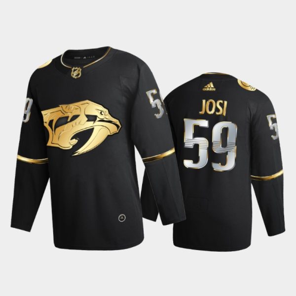 Men Nashville Predators Roman Josi #59 2020-21 Golden Edition Black Limited Jersey