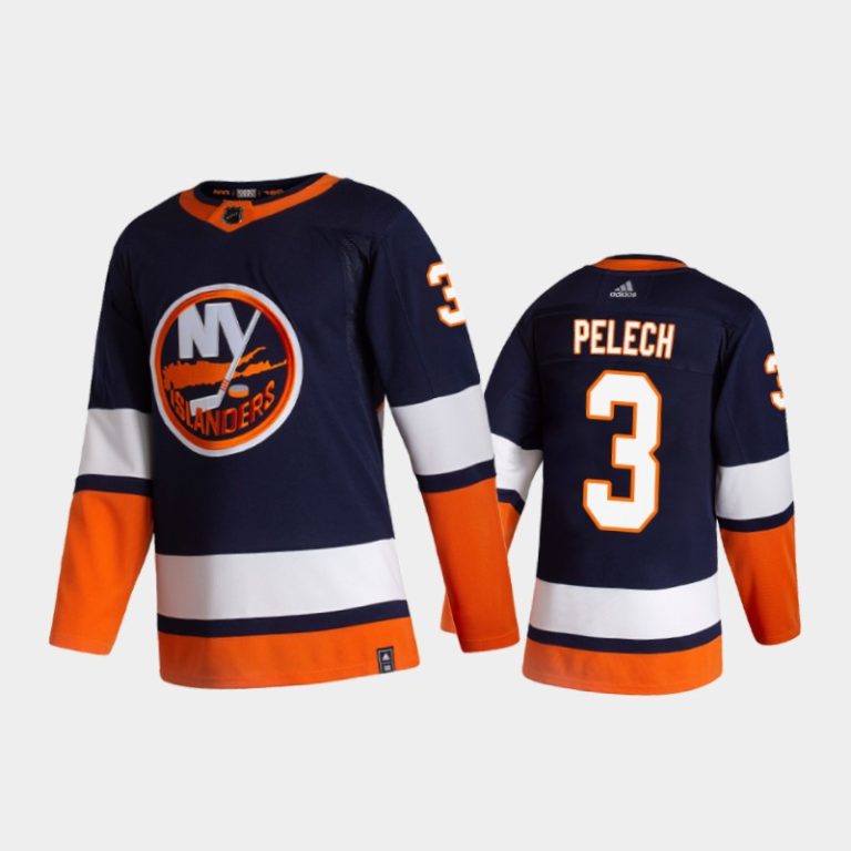Men New York Islanders Adam Pelech #3 Reverse Retro 2020-21 Blue Jersey
