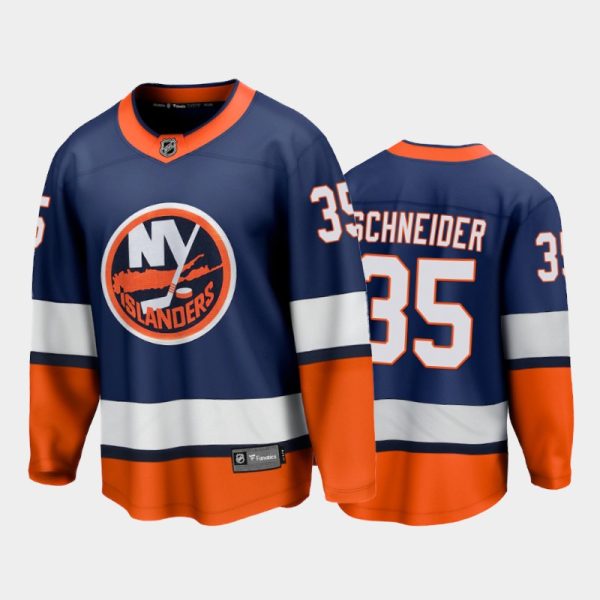 Men New York Islanders Cory Schneider #35 Special Edition Navy 2021 Jersey