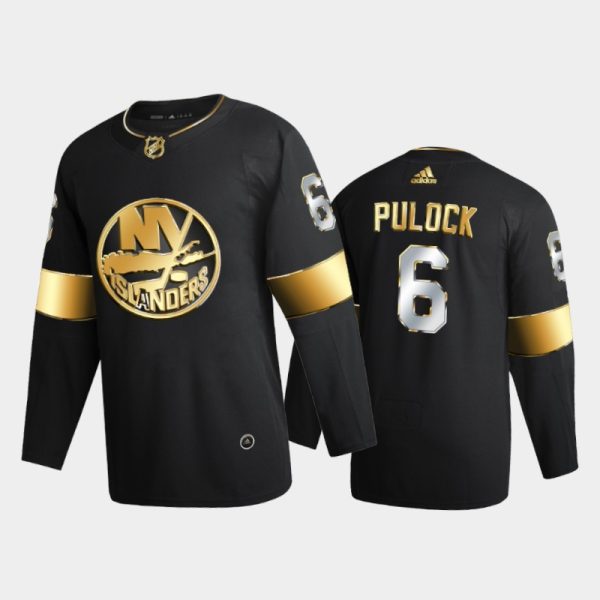 Men New York Islanders ryan pulock #6 2020-21 Golden Black Limited Jersey