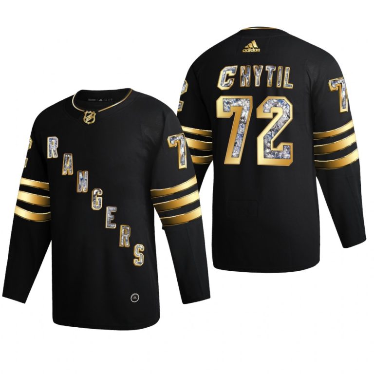 Men New York Rangers Filip Chytil #72 Diamond Edition 2022 Stanley Cup Playoffs Black Jersey