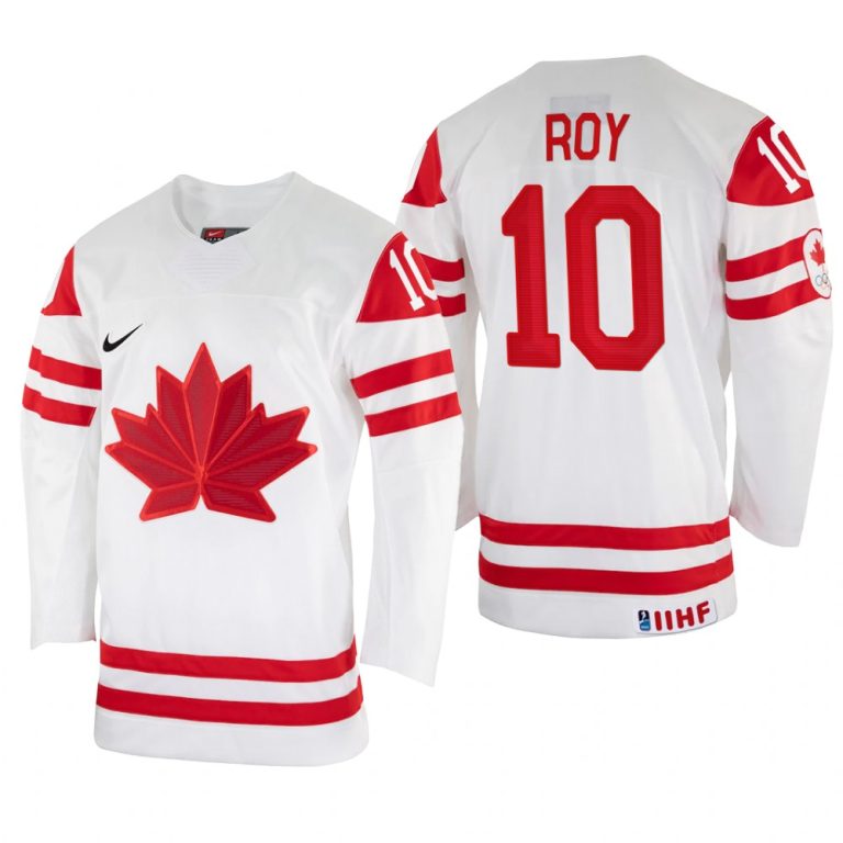 Men Nicolas Roy Canada Hockey White Home Jersey 2022 IIHF World Championship