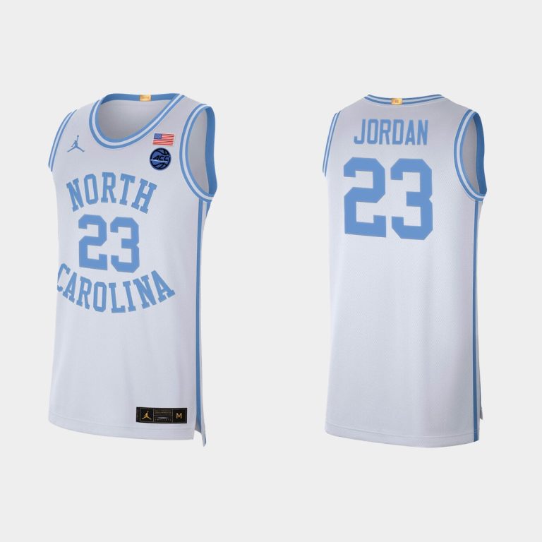 Men North Carolina Tar Heels Michael Jordan Retro Limited Chicago Bulls Swingman Jersey White