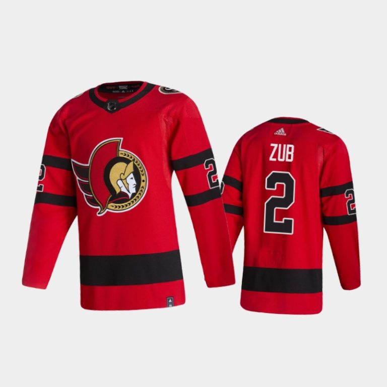 Men Ottawa Senators Artem Zub #2 Reverse Retro 2020-21 Red Special Edition Pro Jersey