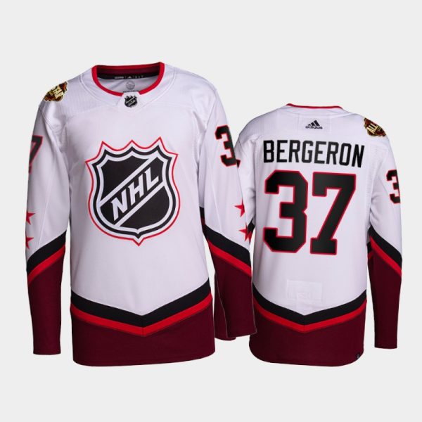 Men Patrice Bergeron Boston Bruins 2022 NHL All-Star Jersey White #37 Primegreen Uniform