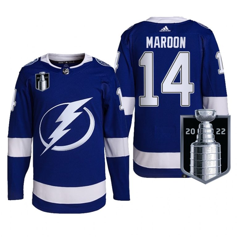 Men Patrick Maroon Tampa Bay Lightning 2022 Stanley Cup Playoffs Jersey Blue #14 Pro Uniform