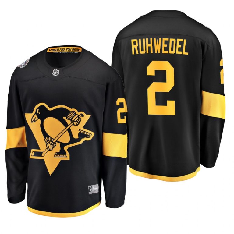 Men Penguins Chad Ruhwedel Black 2019 Stadium Series Breakaway Competitive Coors Light Jersey