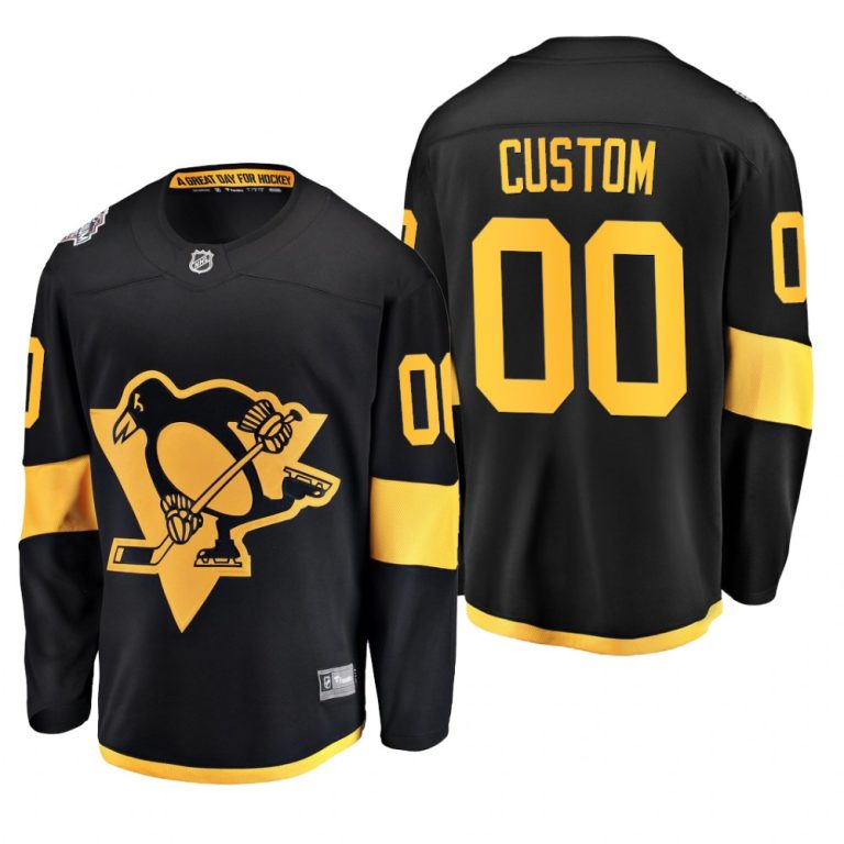 Men Penguins Custom Black 2019 Stadium Series Breakaway Competitive Coors Light Jersey