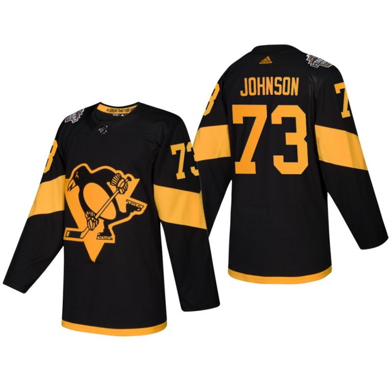 Men Penguins Jack Johnson Black 2019 Stadium Series Competitive Coors Light Jersey