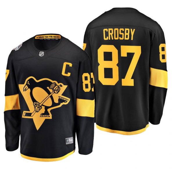 Men Penguins Sidney Crosby #87 Black Coors Light Breakaway 2019 Stadium Series Bad Jersey