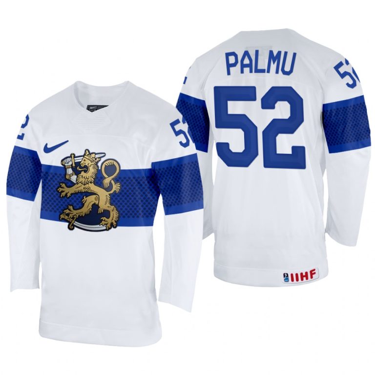 Men Petrus Palmu Finland Hockey White Home Jersey 2022 IIHF World Championship