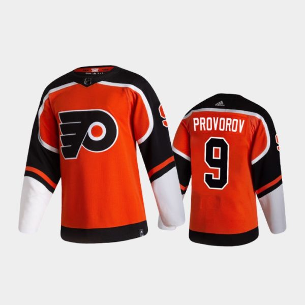 Men Philadelphia Flyers Ivan Provorov #9 Reverse Retro 2020-21 Orange Special Edition Pro Jersey