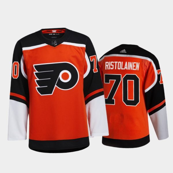 Men Philadelphia Flyers Rasmus Ristolainen #70 2021 Reverse Retro Orange Special Edition Jersey