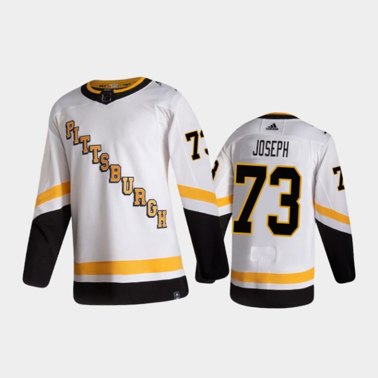 Men Pittsburgh Penguins Pierre-Olivier Joseph #73 Reverse Retro 2020-21 White Jersey