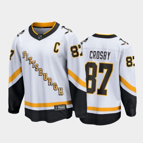 Men Pittsburgh Penguins Sidney Crosby #87 Reverse Retro White 2020-21 Special Edition Jersey