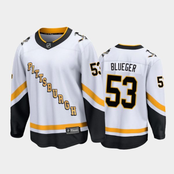 Men Pittsburgh Penguins Teddy Blueger #53 Special Edition White 2021 Jersey