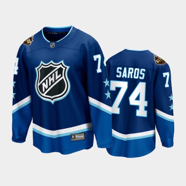 Men Predators Juuse Saros #74 2022 All-Star Blue Western Conference Jersey