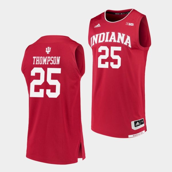 Men Race Thompson Indiana Hoosiers #25 Crimson Replica College Basketball Jersey