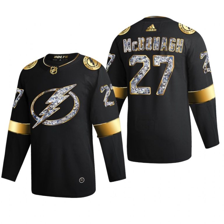 Men Ryan McDonagh #27 Tampa Bay Lightning 2022 Stanley Cup Playoffs Black Diamond Edition Jersey