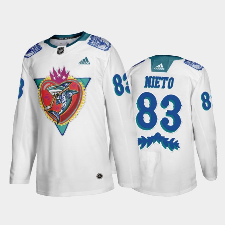 Men San Jose Sharks Matt Nieto #83 Los Tiburones Night White Jersey