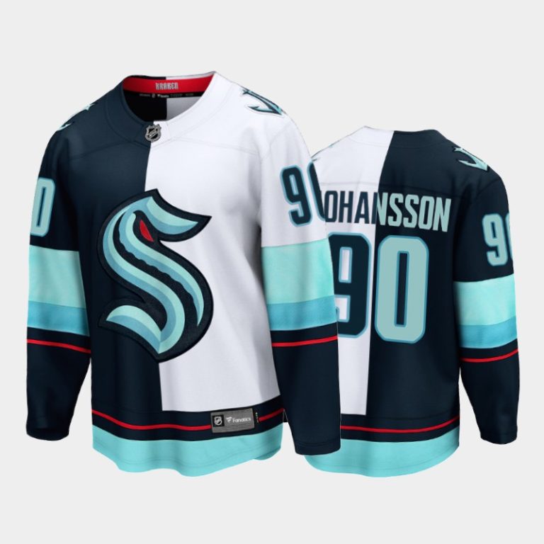 Men Seattle Kraken Marcus Johansson #90 Split Edition 2021-22 Special Jersey Navy White