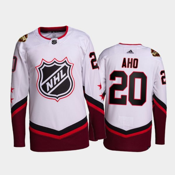 Men Sebastian Aho Carolina Hurricanes 2022 NHL All-Star Jersey White #20 Primegreen Uniform