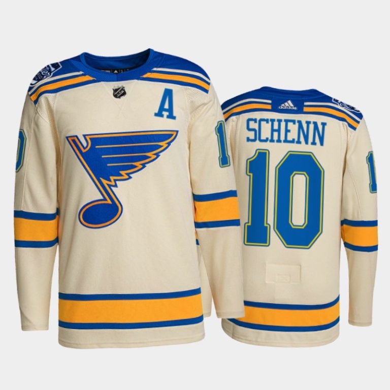 Men St. Louis Blues Brayden Schenn #10 2022 Winter Classic Cream Jersey