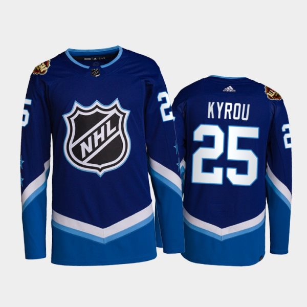 Men St. Louis Blues Jordan Kyrou #25 2022 NHL All-Star Jersey Blue Western