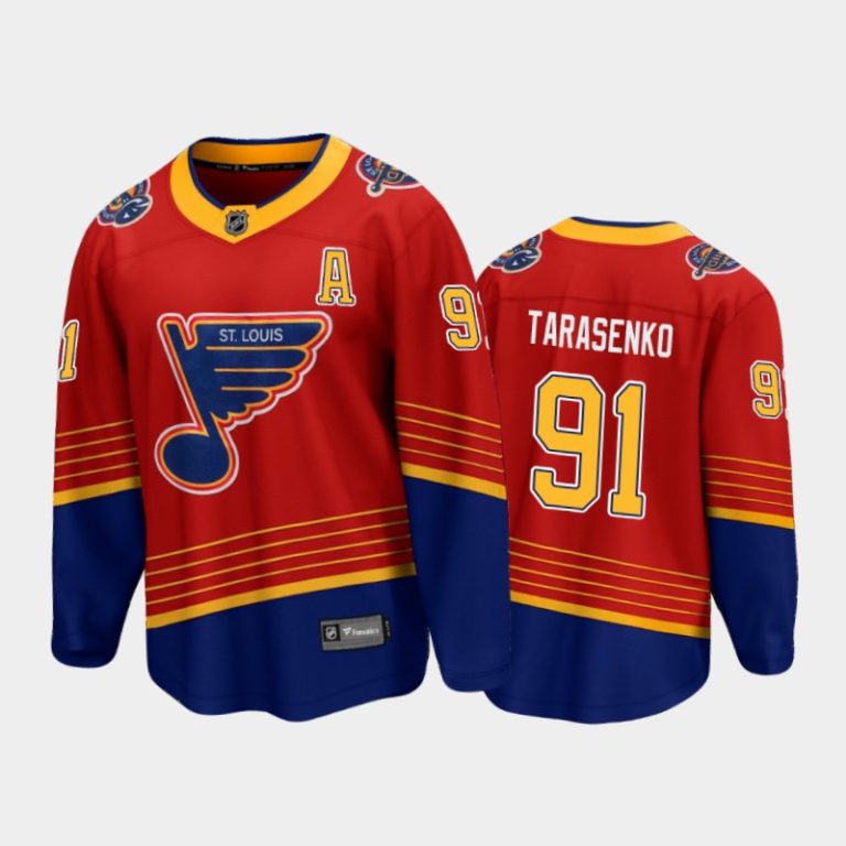 Men St. Louis Blues Vladimir Tarasenko #91 Reverse Retro Red 2020-21 Breakaway Player Jersey