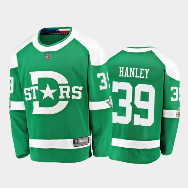 Men Stars Joel Hanley #39 Green 2020 Winter Classic Breakaway Player Jersey