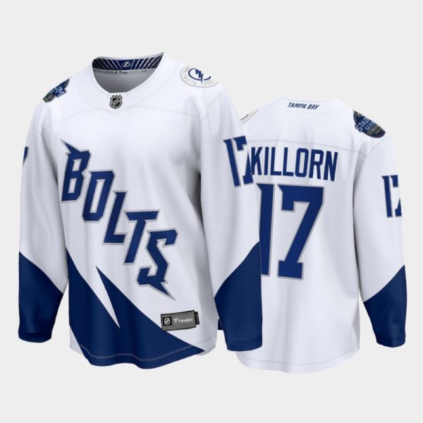 Men Tampa Bay Lightning #17 Alex Killorn White 2022 Stadium Series Jersey