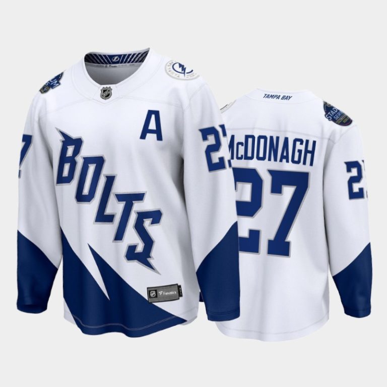 Men Tampa Bay Lightning #27 Ryan McDonagh White 2022 Stadium Series Jersey