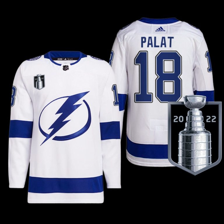 Men Tampa Bay Lightning Ondrej Palat 2022 Eastern Conference Champs Jersey White Primegreen Uniform