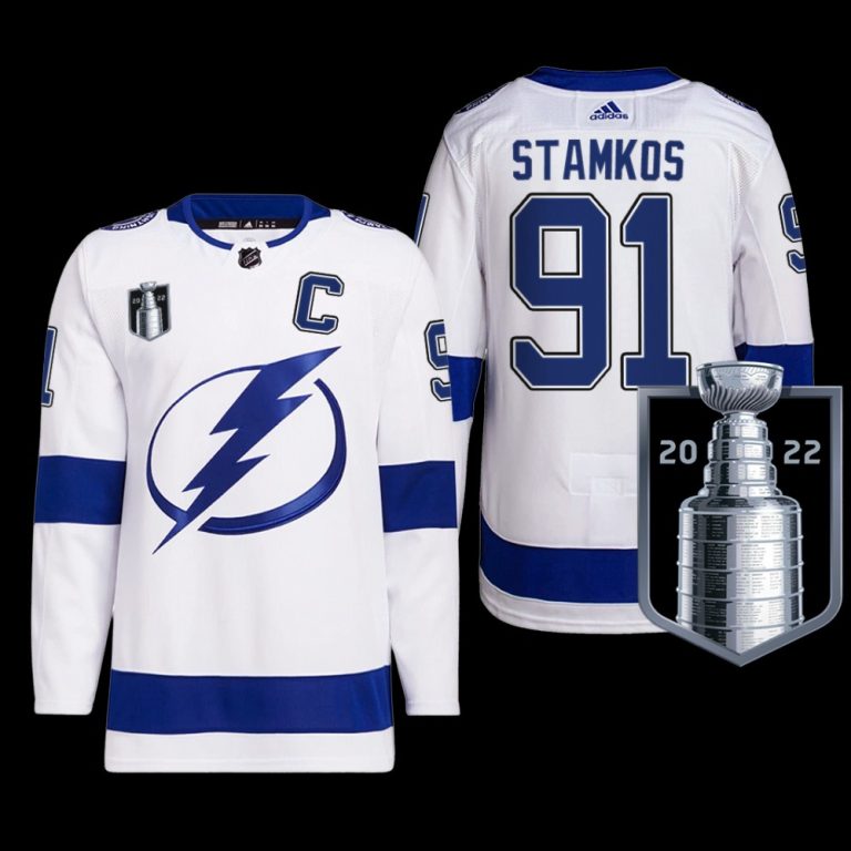 Men Tampa Bay Lightning Steven Stamkos 2022 Eastern Conference Champs Jersey White Primegreen Uniform