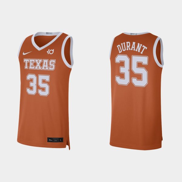Men Texas Longhorns #35 Kevin Durant Alumni Limited Jersey Texas Orange