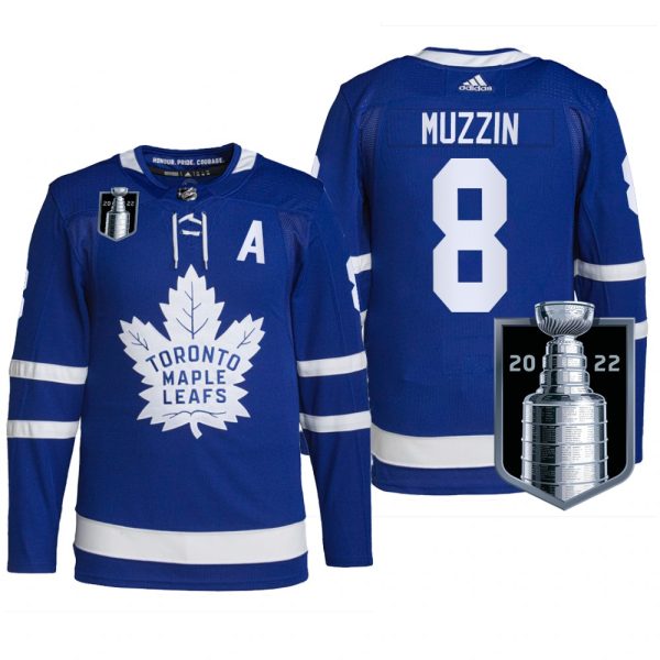 Men Toronto Maple Leafs 2022 Stanley Cup Playoffs Jersey Jake Muzzin Royal #8 Pro Uniform