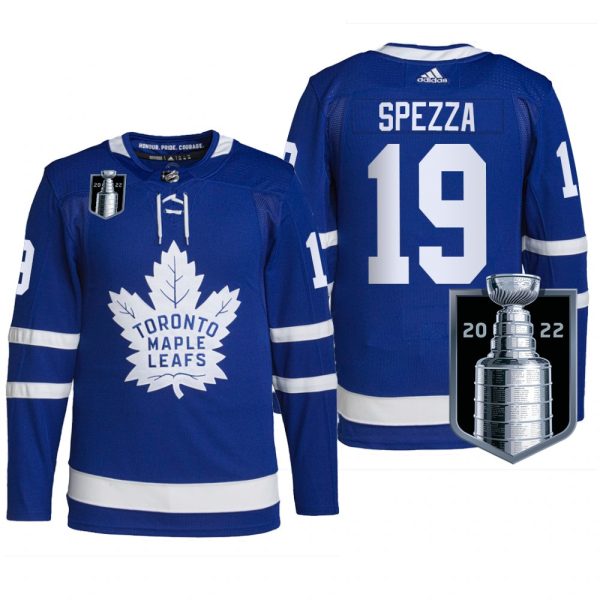Men Toronto Maple Leafs 2022 Stanley Cup Playoffs Jersey Jason Spezza Royal #19 Pro Uniform